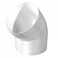 Коліно круглого повітропровіда 45°