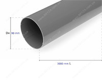 Водостічна труба "Bryza" 90х3000мм