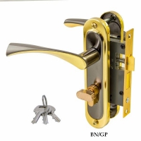 Ручка - защелка "IMPERIAL" LP 04-H20 (AB, BN/GP, SN/CP, SN/GP) (під ключ)