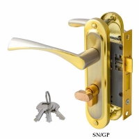 Ручка - защелка "IMPERIAL" LP 04-H20 (AB, BN/GP, SN/CP, SN/GP) (під ключ)