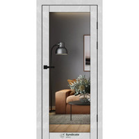 Міжкімнатні двері Syndicate  SD-PVC - 137 Бетон білий дзеркало
