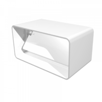 З'єднувач прямокутній зі зворотнім клапаном 60*204мм